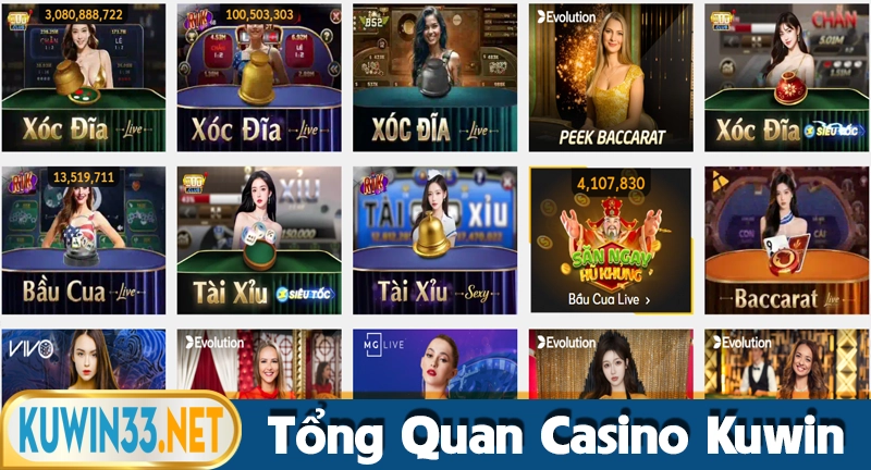 Tổng quan về sảnh Casino Kuwin